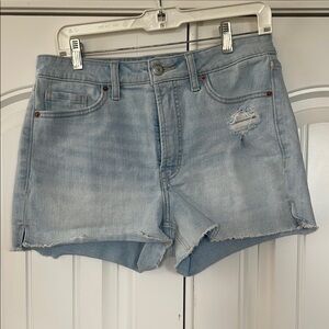 Old Navy Light Blue Denim Raw Edges Women Shorts